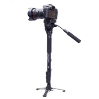 yunteng 288 camera monopod fluid pan head unipod holder for canon nikon camera