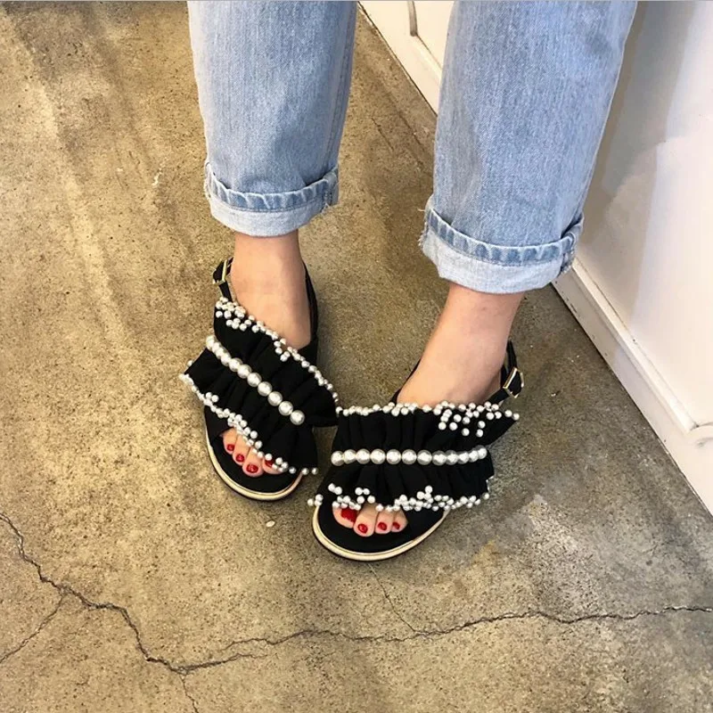 Новинка женские сандалии на плоской подошве коллекция 2019 года zomer schoenen dames