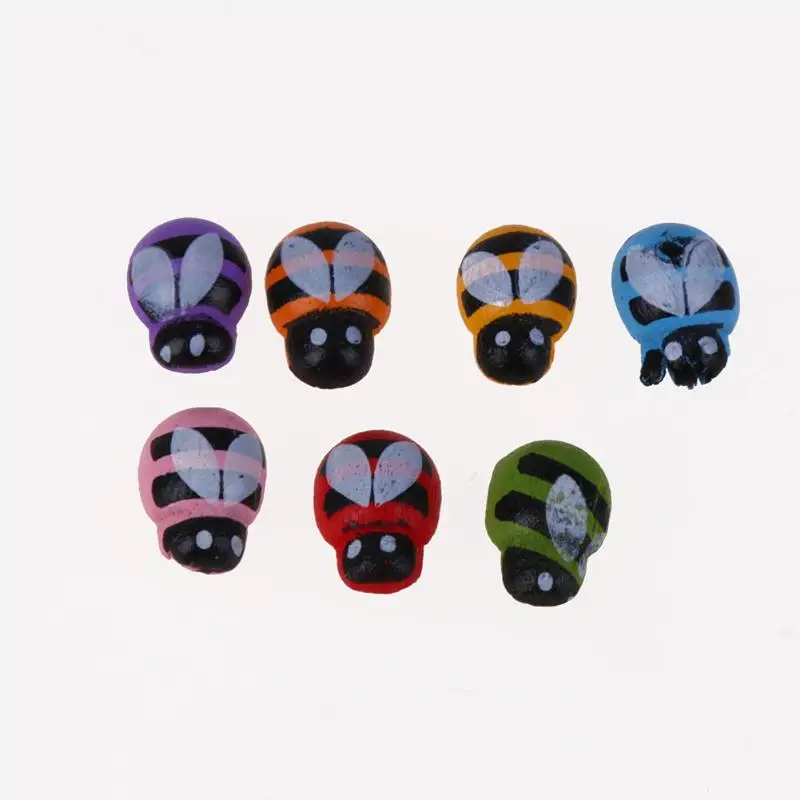 100 шт/партия мультфильм Мини Божья коровка Дерево самоклеющиеся 3D Наклейка на