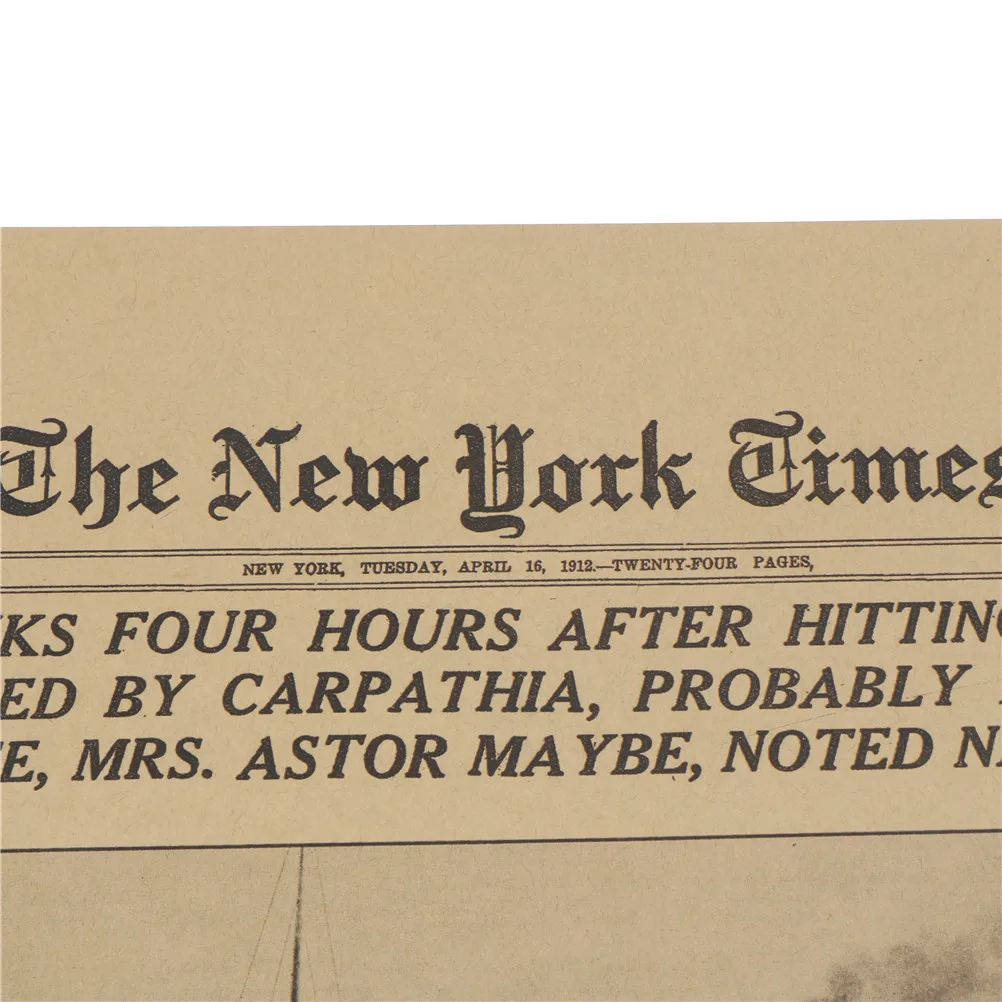 Классические The New York Times Книги по истории плакат Титаник кораблекрушения старые