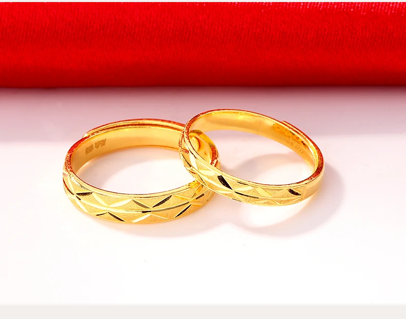 RN 24K кольцо из чистого золота Настоящее AU 999 кольца из твердого золота простые модные красивые высококлассные классические ювелирные изделия горячая распродажа Новые