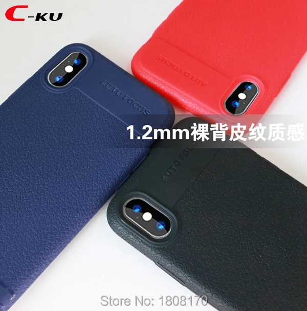 Мягкий чехол из ТПУ C-Ku Litchi для Iphone X 8 7 6 6S Plus 5 5S SE Redmi 4A 4X 5A NOTE3 NOTE4 ударопрочный