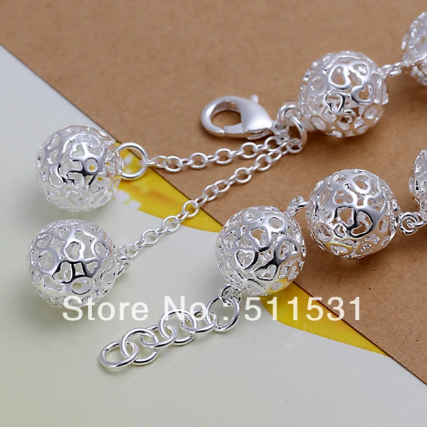 2013 New Products Fashion 925 Silver Beads Large Hollow Ball Bracelet | Украшения и аксессуары