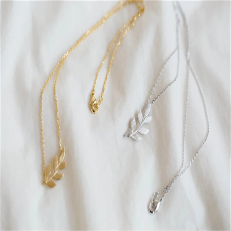 Изысканное ожерелье с листочками модные ювелирные изделия органическое Лорел