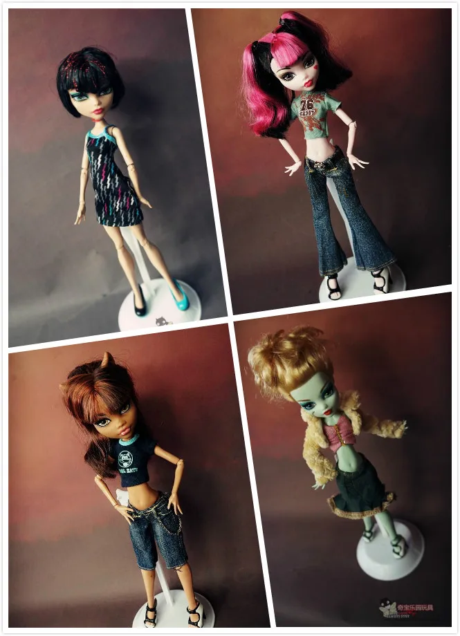 Оптовая продажа 15 шт./лот Одежда для кукол Monster High модный костюм оригинальная