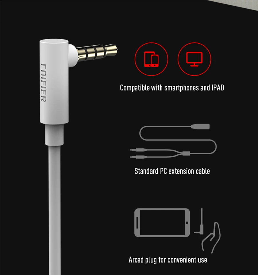 EDIFIER GM3SE игровая гарнитура с двумя микрофонами, двойные движущиеся катушки, точное акустическое позиционирование, дугообразные наушники