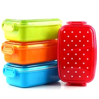 portable polka dot lunch box kids school food container bento lunch boxs children fruit snack bento microwave lunch box