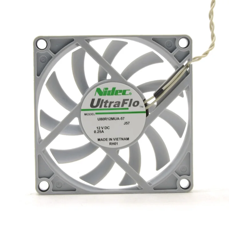 Ультратихий вентилятор для Nidec 2pin 8010 80 мм 8 см 80*80*10 12 В 0 25 А|silent fan|fan 12v12v fan |