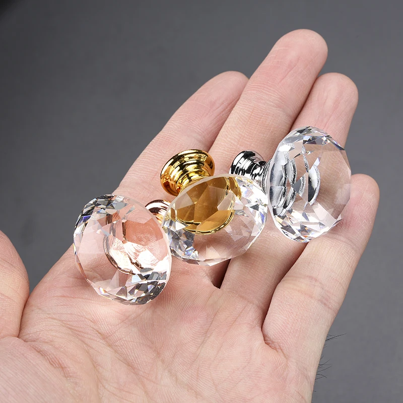 NAIERDI Золотая основа Алмазная форма дизайн хрустальные стеклянные ручки для шкафа ручки для выдвижных ящиков кухонный шкаф ручки Мебельная ручка