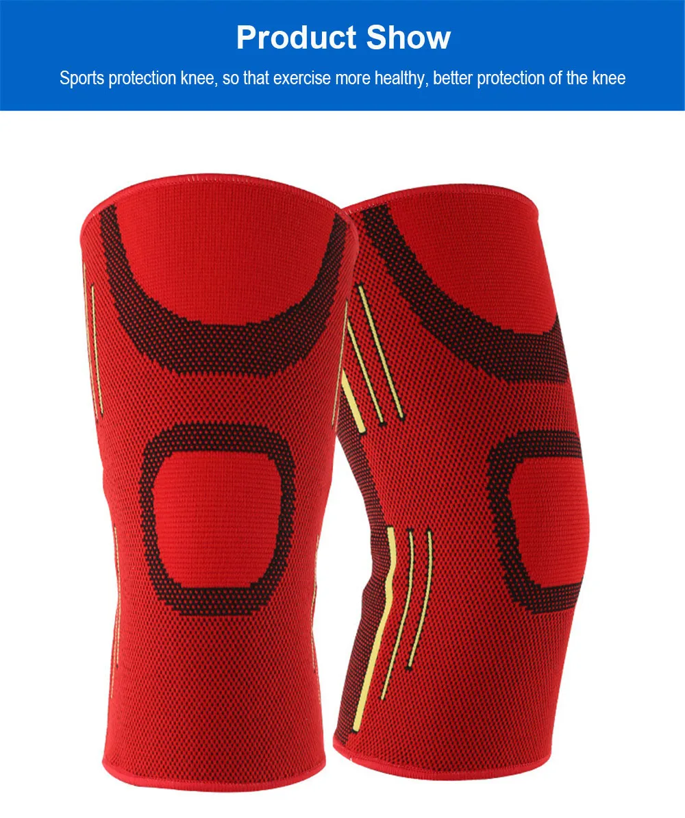 1 шт. наколенник эластичный спортивный для фитнеса бега езды на велосипеде