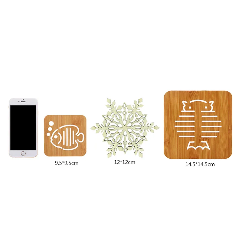 Распродажа 1 шт. деревянный термостойкий Коврик подставка для кастрюли 21 шаблон