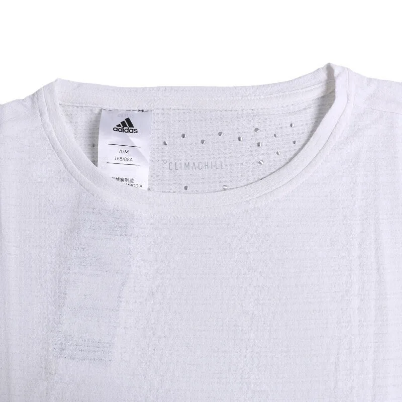 Оригинальный Новое поступление 2018 Adidas Freelift Chill Для женщин футболки с коротким рукавом спортивная|Беговые