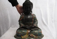 fast shipping usps to usa s3120 tibet fane bronze cloisonne amitayus amitabha tathagata buddha statue