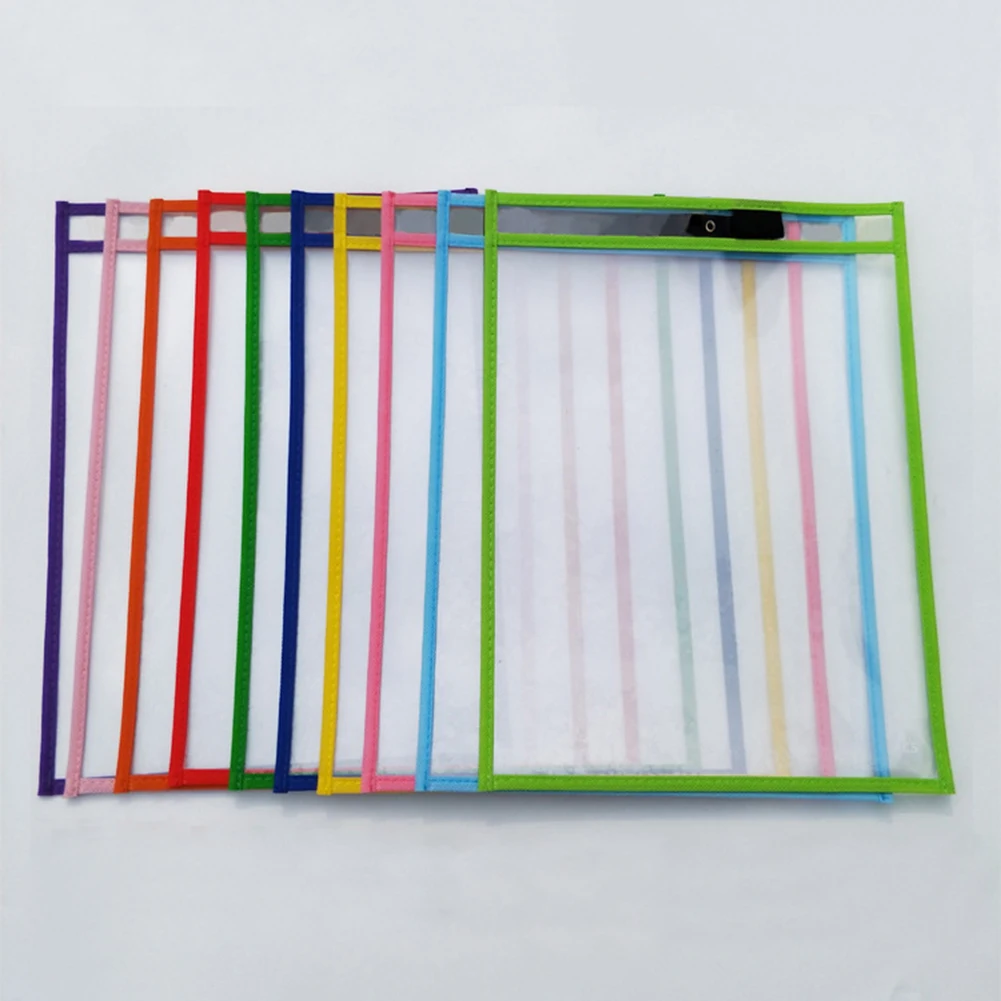 10 шт. многоразовые стираемые пакеты для документов | Канцтовары офиса и дома