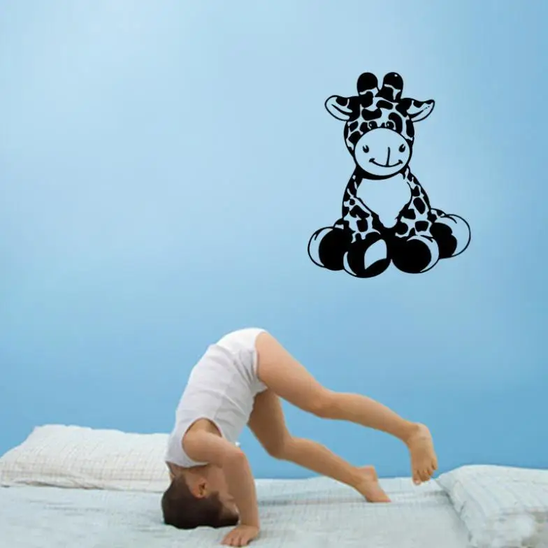 

2015 Hot Sale New Giraffe Children Room Background Wall Stickers Waterproof Removable