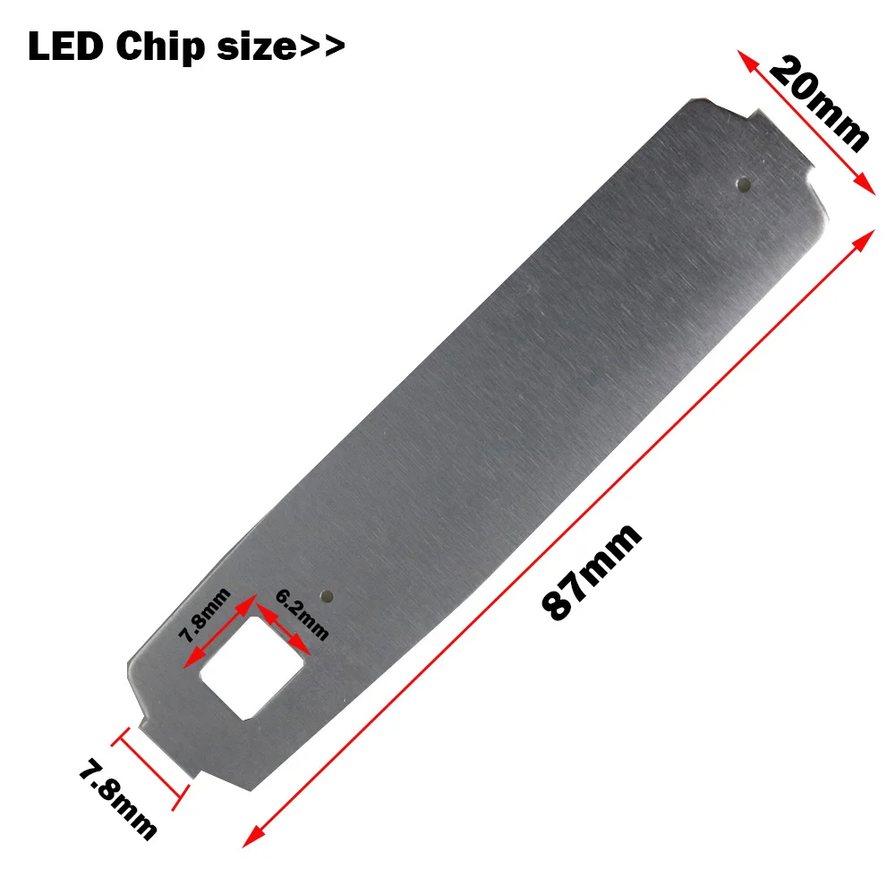 LED COB 87*20 мм 2 Вт 3 Холодный белый красный желтый светодиодные бар лампы полосы