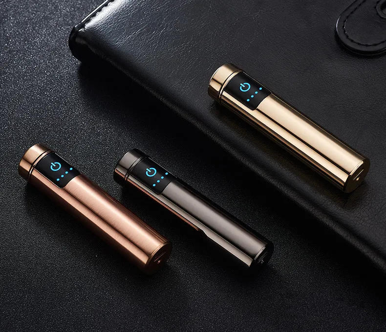 Дуговая Зажигалка Ветрозащитная электронная USB зарядка сигарета для курения электрическая Подарочная Зажигалка для свадьбы Подарок на годовщину