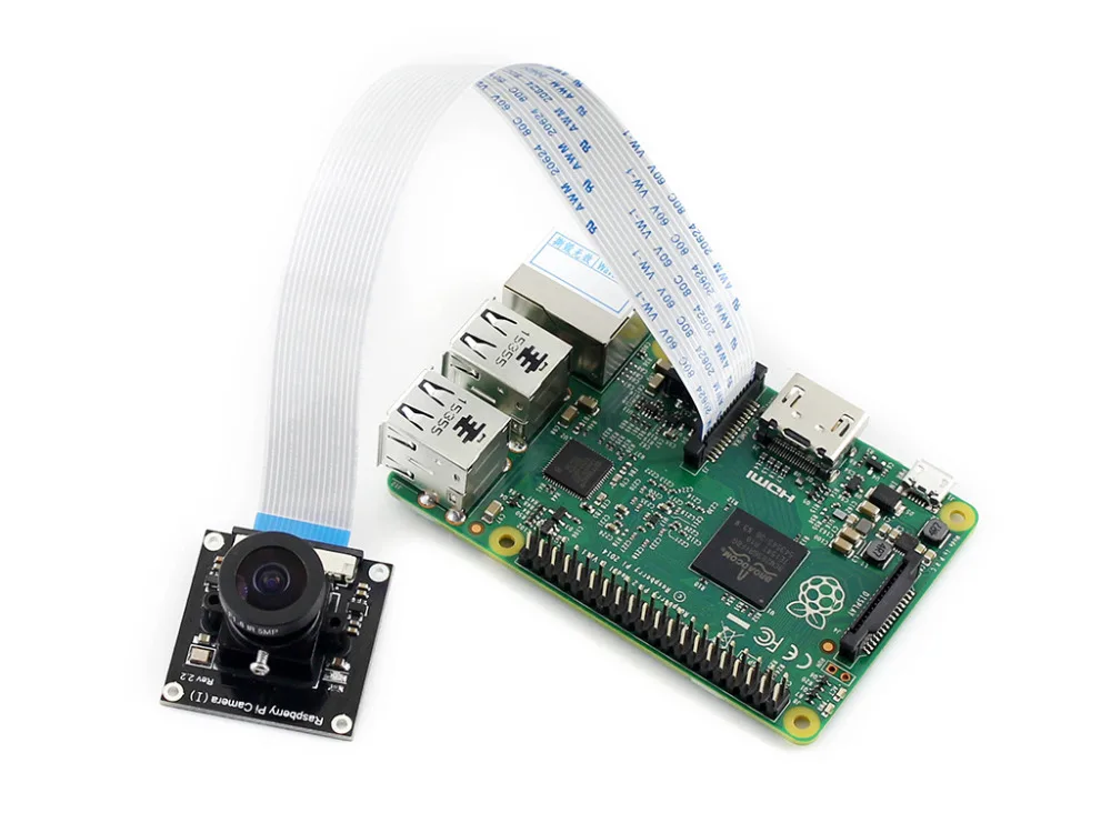 Waveshare Raspberry Pi Камеры I) для RPi A/B/B +/2 B/3 B Регулируемая Фокусное расстояние Рыбий глаз
