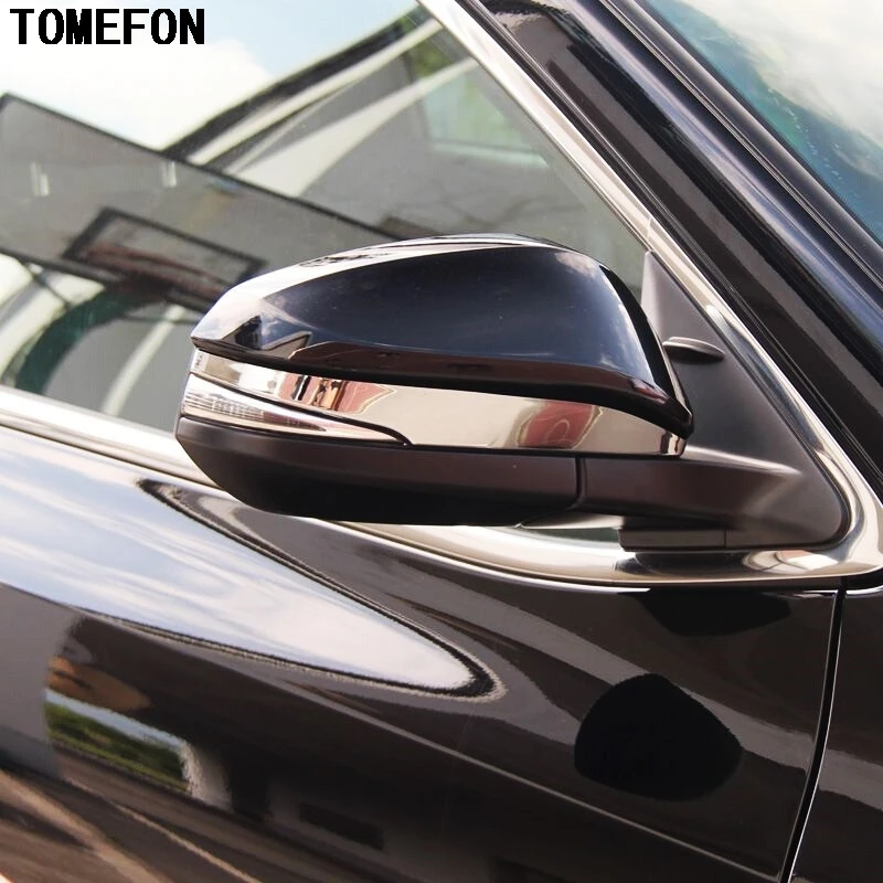 TOMEFON для Toyota Highlander Kluger XU50 2014 2015 ABS хромированный задний вид Искусственная отделка