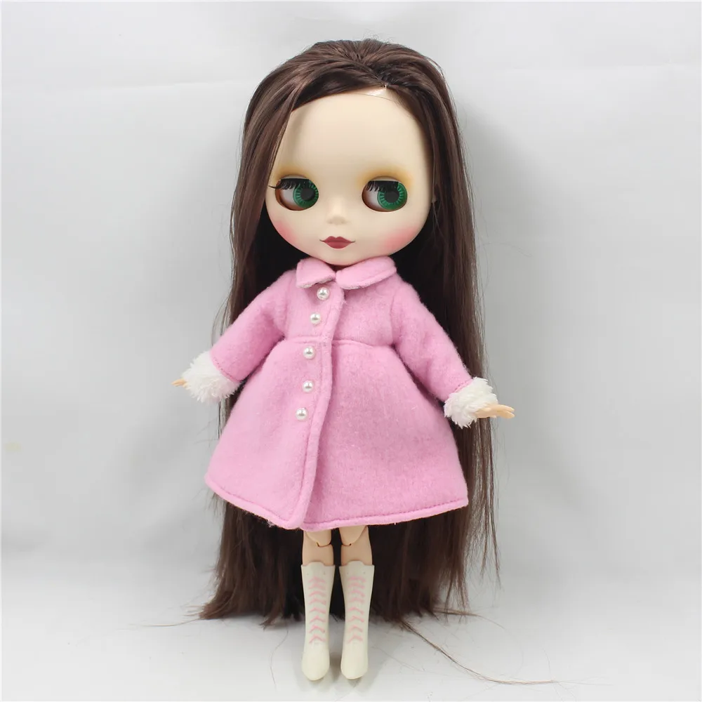 Кукла ICY DBS Blyth темно коричневые волосы для суставов матовые Матовые Волосы лица 1/6