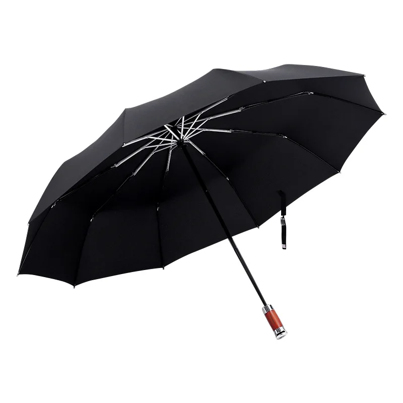 

2019 New Plus Ten-Bone Wind-Resistant Folding Umbrella Full-Automatic Men's business gifts Sun-Protective Umbrella