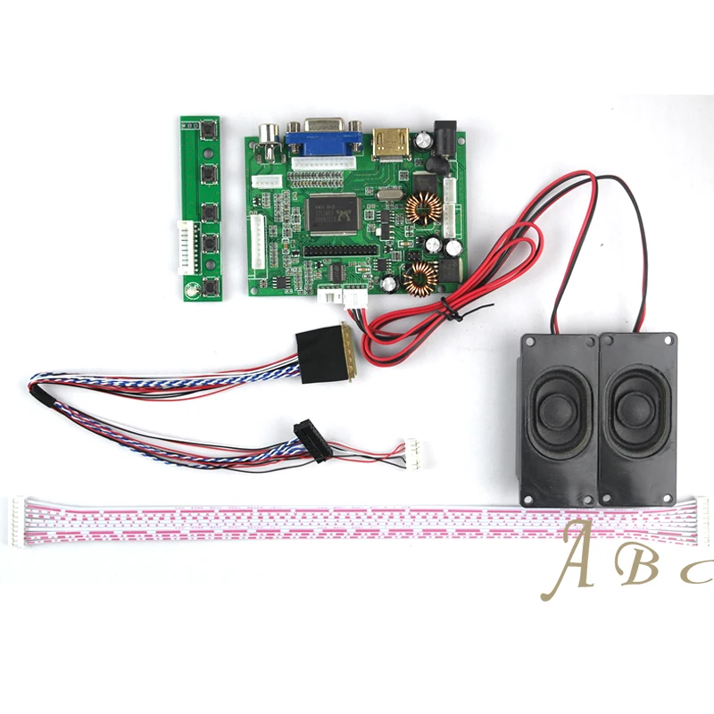 Плата аудио и видеоконтроллера HDMI VGA 2AV + 40 контактный кабель Lvds 1 пара детской