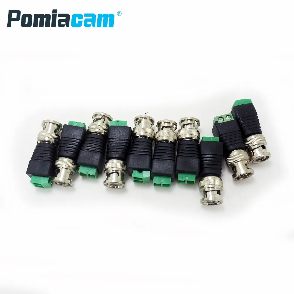 B G2 10 шт./лот MINI Coax CAT5 для камеры видеонаблюдения BNC адаптер аксессуары DVR