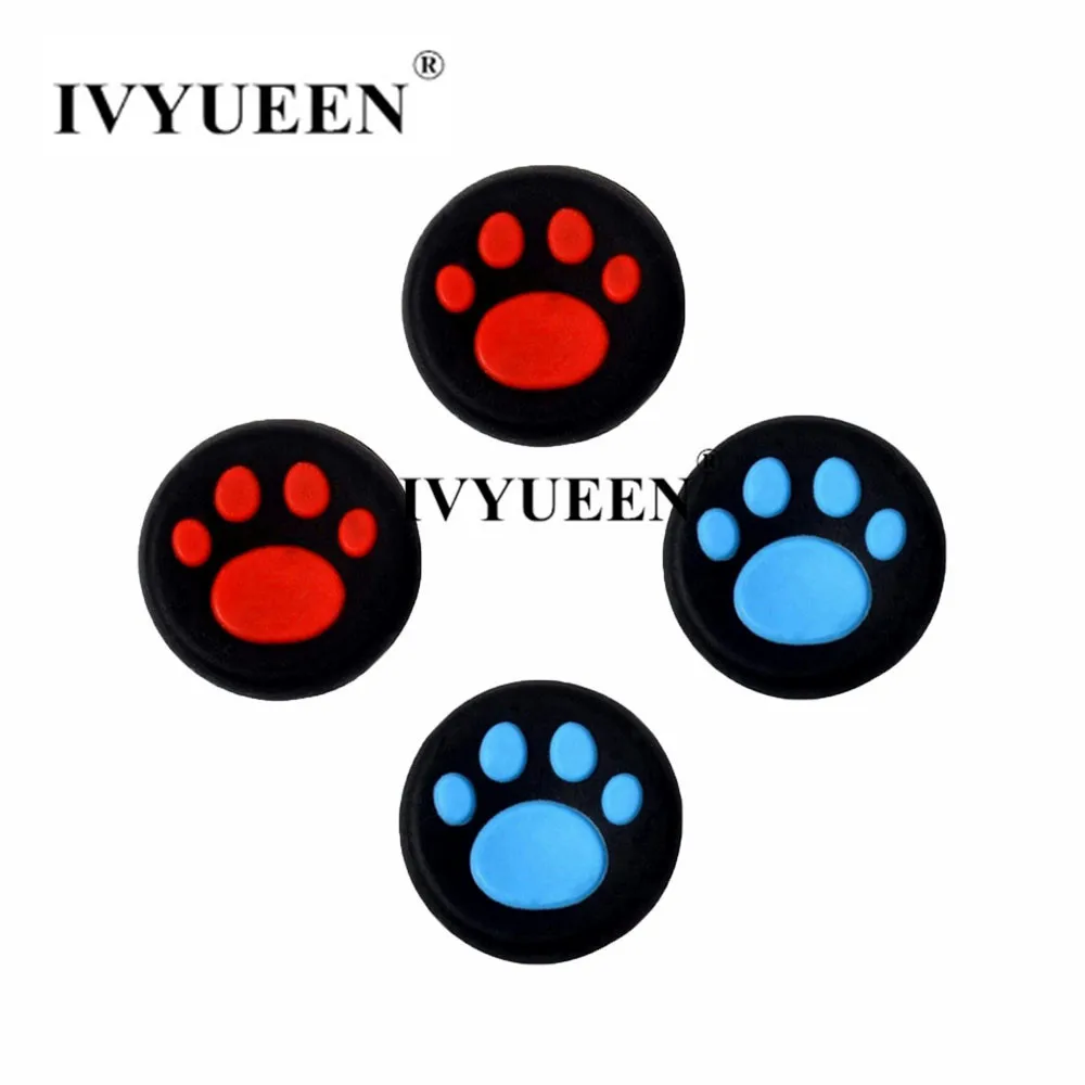 IVYUEEN 4 шт. для контроллера Nintendo Switch PRO силиконовые аналоговые колпачки стиков с
