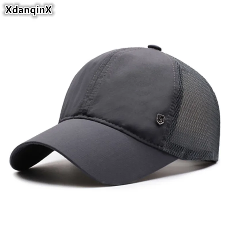 Кепка Snapback XdanqinX Мужская дышащая сетчатая шляпа бейсболки летняя Модная