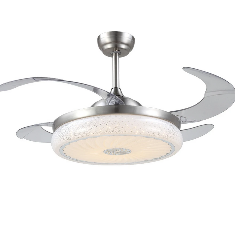 220V 42 Inch Modern Simple Ceiling Fans with Lights Remote Control ABS Leaf 3 Colors Change Suit for Office Living room Parlor |