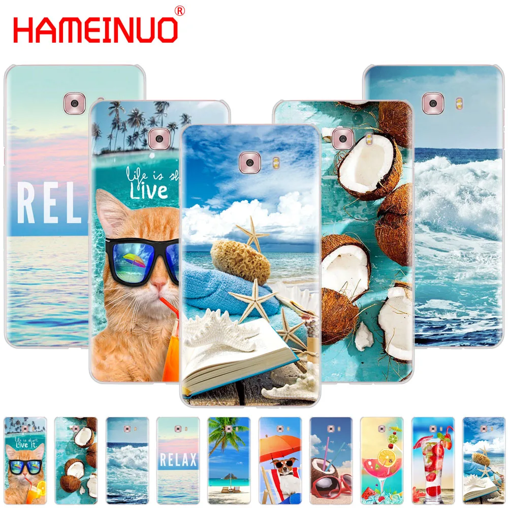 HAMEINUO Летняя Пляжная волна море чехол для телефона Samsung Galaxy C5 C7 C8 C9 C10 J2 PRO