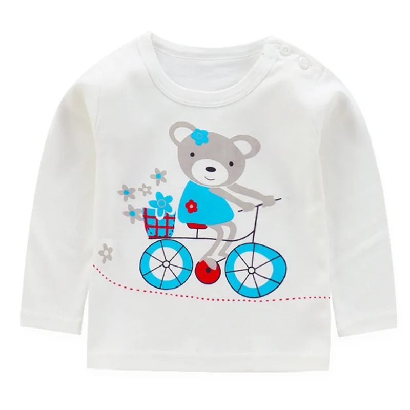 Новый бренд красивый детский для малышей Одежда маленьких девочек топы с