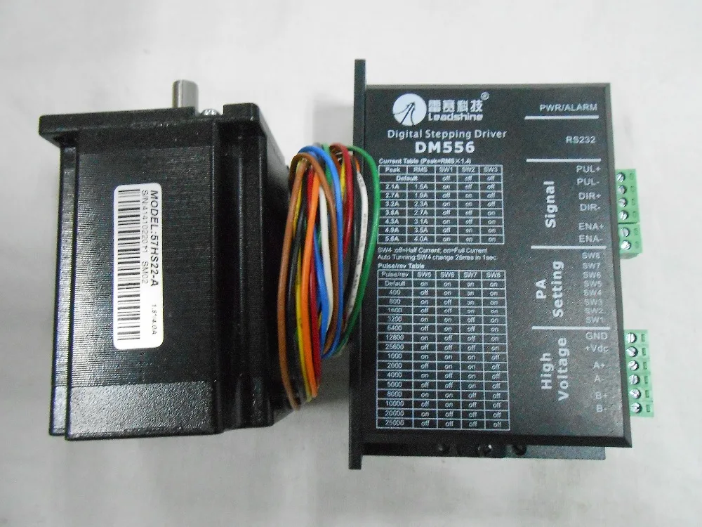 Leadshine одиночный вал NEMA23 57 мм 314ozin 2.2NM 18 50VDC 2 фазный недорогой CNC шаговый двигатель
