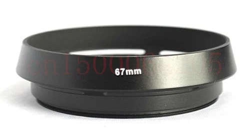 

62 67 72 77mm Metal Vented Camera Lens Hood For canon nikon 67mm Thread Lens filter