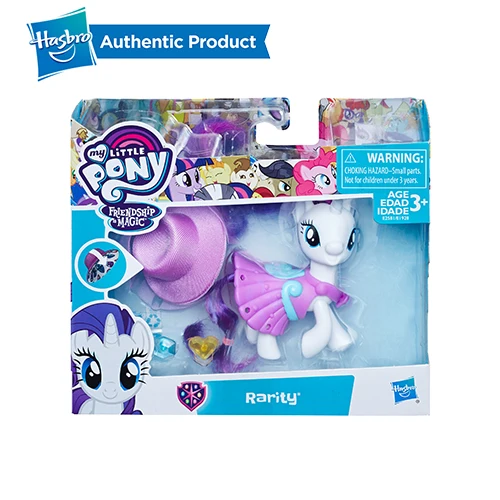 RARITY Hasbro My Little Pony школа дружбы Рарити звездный свет проблеск Эпплджек Коллекционная Фигурка модель для детей Подарки кукла - Цвет: RARITY