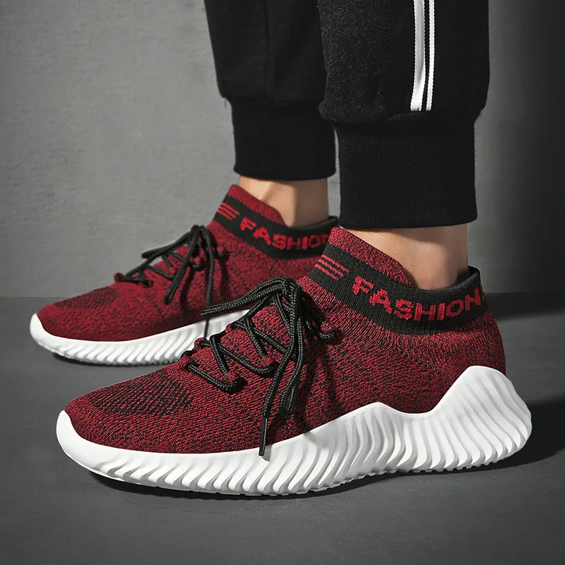 Летние мужские носки кроссовки дышащая сетчатая мужская повседневная обувь на