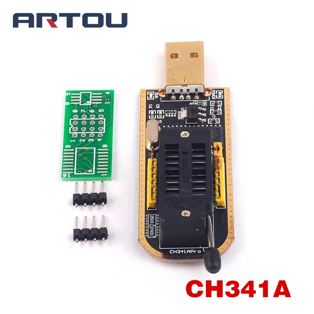 Серия CH341A EEPROM флэш-память биос USB SOP8 для программирования EEPROM+ 1,8 V адаптер для Iphone или материнской платы