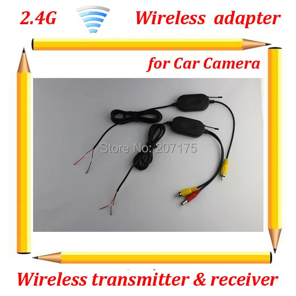 

2.4G Wireless Video Transmitter Receiver adapter for Car Reverse Rear View backup Camera and Car DVD Player Free Shipping