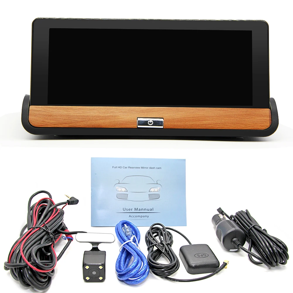 Bluavido 7 дюймов 4G ADAS Android Автомобильная приборная панель DVR GPS навигация FHD 1080P двойной объектив камера G сенсор Автомобильный видеорегистратор