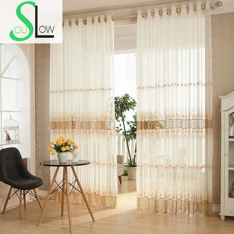 Жаккардовая занавеска Slow Soul с белой вентиляцией прозрачная штора полым принтом