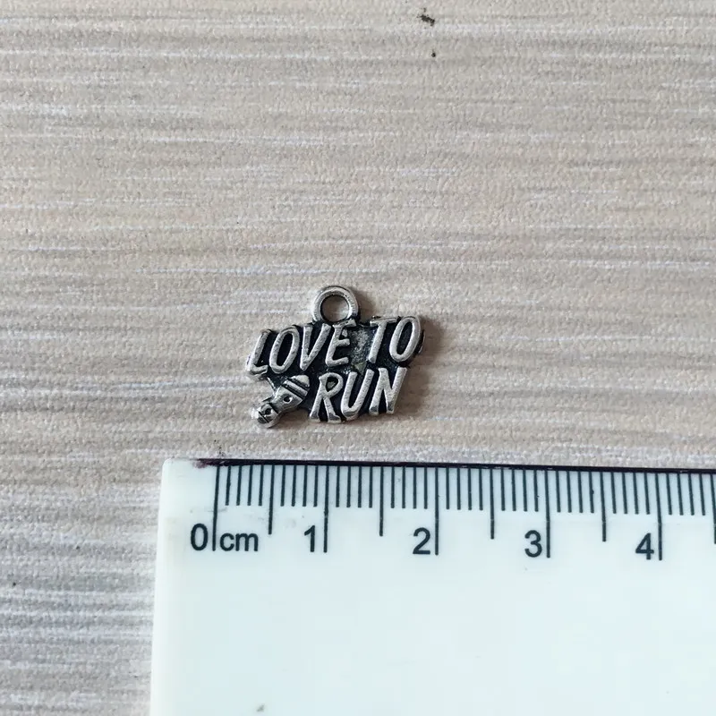 10 шт. подвеска сделай сам с любовью для запуска из цинкового сплава браслета