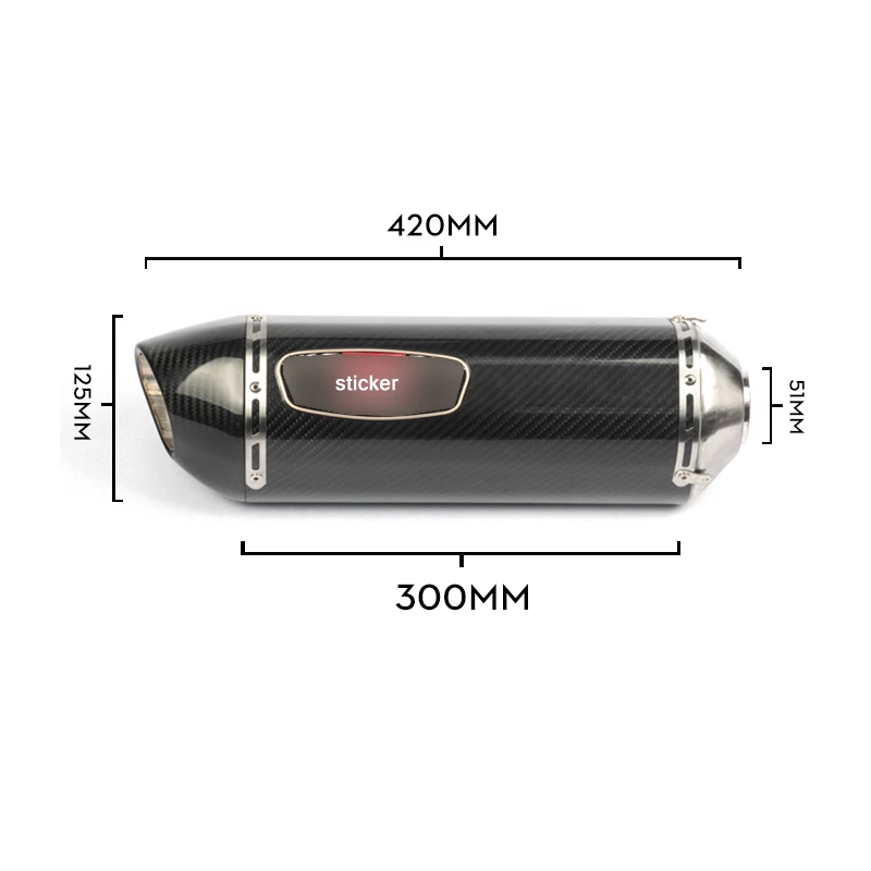 Silp on для KTM 125 250 390 DUKE мотоциклетная средняя Соединительная труба с 51 мм выхлопной системой глушителя