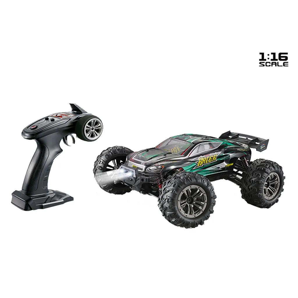 Q903 rc бесщеточный Автомобиль 2,4G 1:16 4WD 52 км/ч высокоскоростной внедорожный автомобиль на больших колесах RTR carro de Control remoto - Цвет: Зеленый