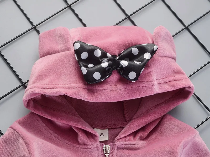 Весенне осенний комплект одежды для маленьких девочек повседневные топы с