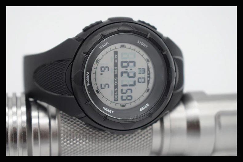 Водонепроницаемая обувь черного цвета запястье цифровой автоматические часы