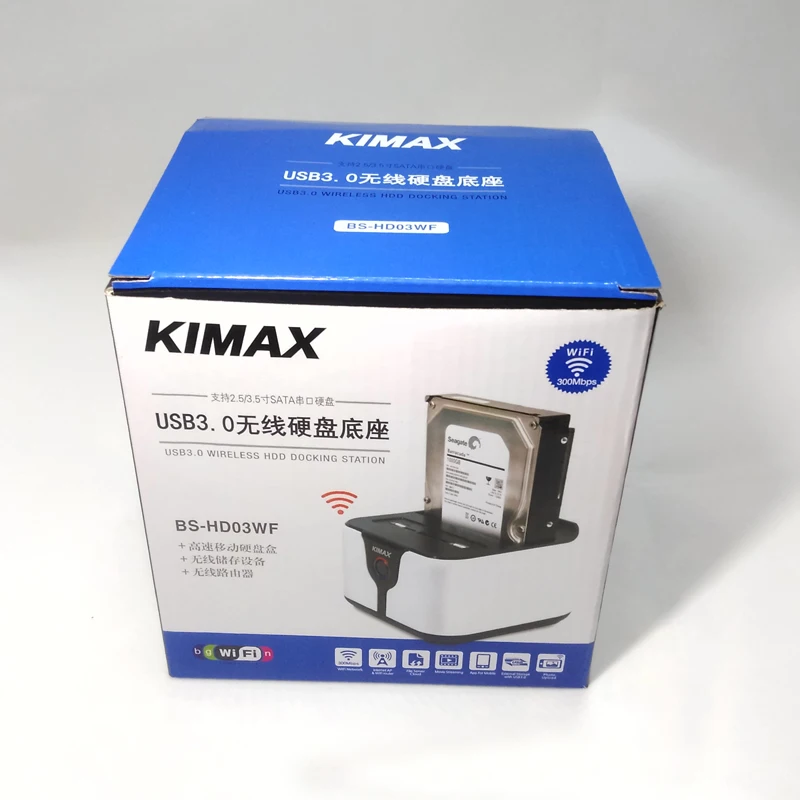 Док станция для SATA HDD 2 5/3 5 дюйма Wi Fi роутер с кардридером SD TF Порт USB3.0|Корпус