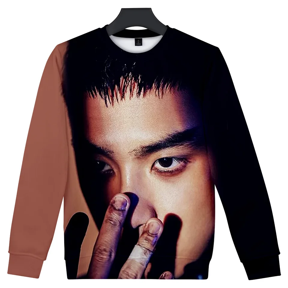 Kpop EXO Tempo 3D цифровой корейский друзья толстовки пуловер для женщин мужчин Кофты