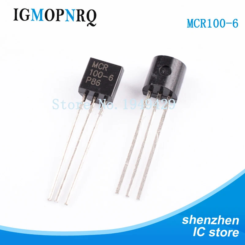 50 шт./лот MCR100 6 TO 92 100 Тиристор 400v 0 8Amp Новинка|mp 4|10 pcs |