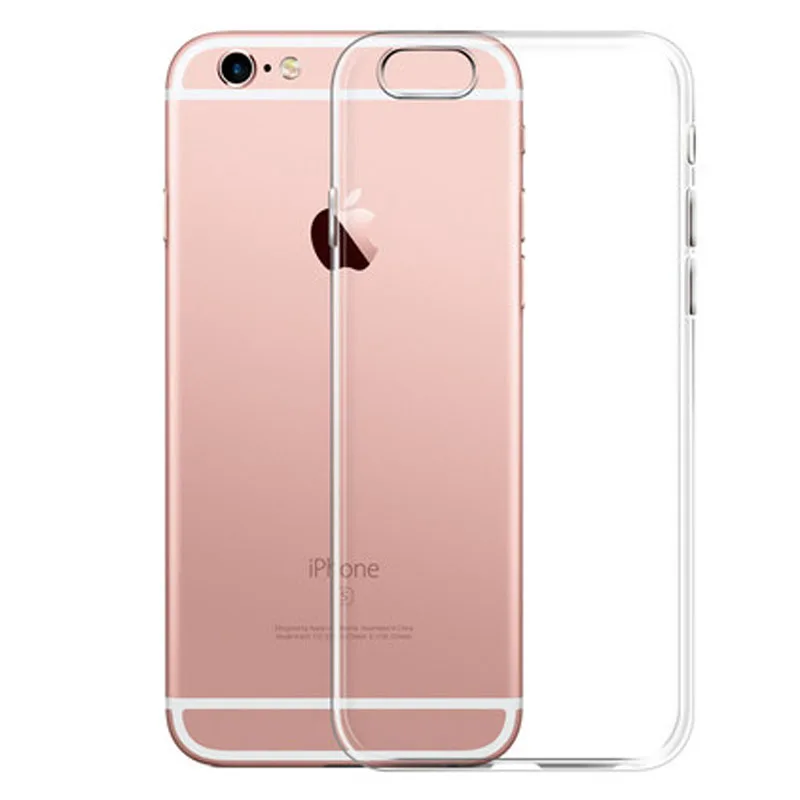 Прозрачный чехол для телефона iPhone X XS XR MAX 6 6S 7 8 plus 5 5S SE 5C силиконовый мягкий