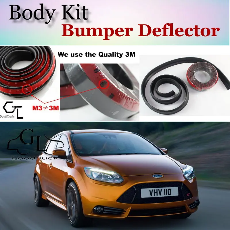 Дефлектор губ на бампер для Ford Focus/ST передний спойлер юбка удачи друзей настройка